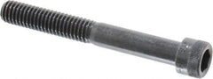 Made in USA - 3/8-16 UNC Hex Socket Drive, Socket Cap Screw - Alloy Steel, Black Oxide Finish, Partially Threaded, 3" Length Under Head - Eagle Tool & Supply