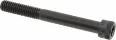 Made in USA - 3/8-16 UNC Hex Socket Drive, Socket Cap Screw - Alloy Steel, Black Oxide Finish, Partially Threaded, 3-1/4" Length Under Head - Eagle Tool & Supply