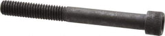 Made in USA - 3/8-16 UNC Hex Socket Drive, Socket Cap Screw - Alloy Steel, Black Oxide Finish, Partially Threaded, 3-1/2" Length Under Head - Eagle Tool & Supply