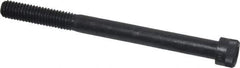 Made in USA - 3/8-16 UNC Hex Socket Drive, Socket Cap Screw - Alloy Steel, Black Oxide Finish, Partially Threaded, 4-1/2" Length Under Head - Eagle Tool & Supply