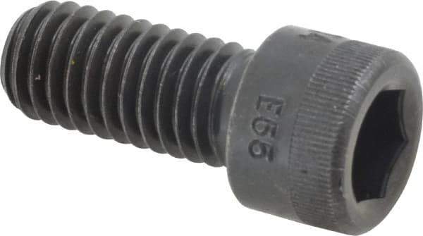 Made in USA - 7/16-14 UNC Hex Socket Drive, Socket Cap Screw - Alloy Steel, Black Oxide Finish, Fully Threaded, 1" Length Under Head - Eagle Tool & Supply