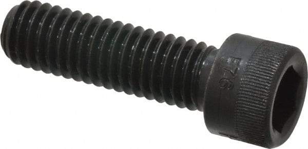 Made in USA - 7/16-14 UNC Hex Socket Drive, Socket Cap Screw - Alloy Steel, Black Oxide Finish, Fully Threaded, 1-1/2" Length Under Head - Eagle Tool & Supply