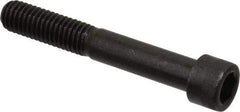 Made in USA - 7/16-14 UNC Hex Socket Drive, Socket Cap Screw - Alloy Steel, Black Oxide Finish, Partially Threaded, 3" Length Under Head - Eagle Tool & Supply