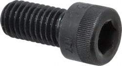 Made in USA - 1/2-13 UNC Hex Socket Drive, Socket Cap Screw - Alloy Steel, Black Oxide Finish, Fully Threaded, 1" Length Under Head - Eagle Tool & Supply