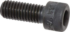 Made in USA - 1/2-13 UNC Hex Socket Drive, Socket Cap Screw - Alloy Steel, Black Oxide Finish, Fully Threaded, 1-1/4" Length Under Head - Eagle Tool & Supply