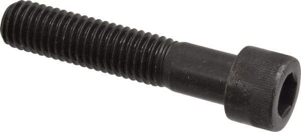 Made in USA - 1/2-13 UNC Hex Socket Drive, Socket Cap Screw - Alloy Steel, Black Oxide Finish, Partially Threaded, 2-1/2" Length Under Head - Eagle Tool & Supply