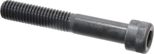 Made in USA - 1/2-13 UNC Hex Socket Drive, Socket Cap Screw - Alloy Steel, Black Oxide Finish, Partially Threaded, 3-1/4" Length Under Head - Eagle Tool & Supply