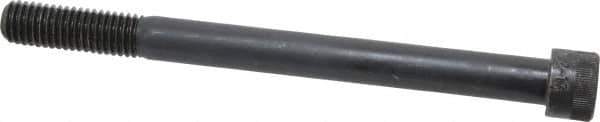 Made in USA - 1/2-13 UNC Hex Socket Drive, Socket Cap Screw - Alloy Steel, Black Oxide Finish, Partially Threaded, 6" Length Under Head - Eagle Tool & Supply