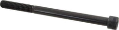 Made in USA - 1/2-13 UNC Hex Socket Drive, Socket Cap Screw - Alloy Steel, Black Oxide Finish, Partially Threaded, 6-1/2" Length Under Head - Eagle Tool & Supply