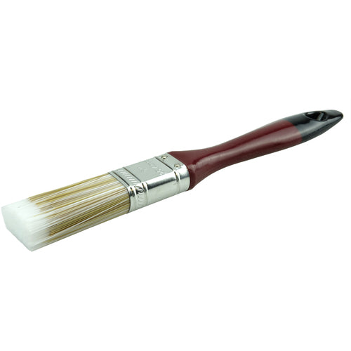 1″ Varnish Brush, Poly/Nylon Fill, 2-1/4″ Trim Length, Red Foam Handle - Eagle Tool & Supply