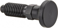 Gibraltar - M10x1.5, 20mm Thread Length, 0.236" Max Plunger Diam, 0.22 Lb Init to 2.02 Lb Final End Force, Knob Handle Plunger - Delrin Knob, 0.98" Body Length, 0.79" Length Under Head/Shoulder, 0.196" Plunger Projection - Eagle Tool & Supply