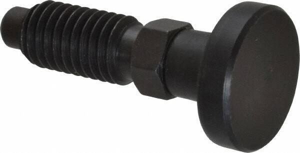 Gibraltar - 1/2-13, 1" Thread Length, 0.31" Max Plunger Diam, 0.5 Lb Init to 1.75 Lb Final End Force, Knob Handle Plunger - Delrin Knob, 1-1/4" Body Length, 1" Length Under Head/Shoulder, 1/4" Plunger Projection - Eagle Tool & Supply