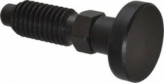 Gibraltar - 1/2-13, 1" Thread Length, 0.31" Max Plunger Diam, 0.5 Lb Init to 1.75 Lb Final End Force, Knob Handle Plunger - Delrin Knob, 1-1/4" Body Length, 1" Length Under Head/Shoulder, 1/4" Plunger Projection - Eagle Tool & Supply