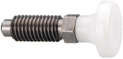 Gibraltar - M12x1.75, 25mm Thread Length, 0.314" Max Plunger Diam, 0.56 Lb Init to 1.8 Lb Final End Force, Knob Handle Plunger - Delrin Knob, 1.2" Body Length, 0.98" Length Under Head/Shoulder, 0.236" Plunger Projection - Eagle Tool & Supply