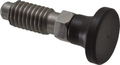 Gibraltar - 3/8-16, 3/4" Thread Length, 1/4" Max Plunger Diam, 0.25 Lb Init to 2 Lb Final End Force, Knob Handle Plunger - Delrin Knob, 0.94" Body Length, 3/4" Length Under Head/Shoulder, 0.18" Plunger Projection - Eagle Tool & Supply