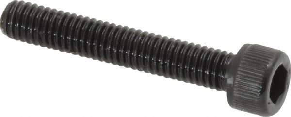 Value Collection - #8-36 UNF Hex Socket Drive, Socket Cap Screw - Alloy Steel, Black Oxide Finish, Fully Threaded, 1" Length Under Head - Eagle Tool & Supply