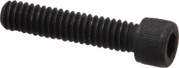 Value Collection - #12-24 UNC Hex Socket Drive, Socket Cap Screw - Alloy Steel, Black Oxide Finish, Fully Threaded, 1" Length Under Head - Eagle Tool & Supply