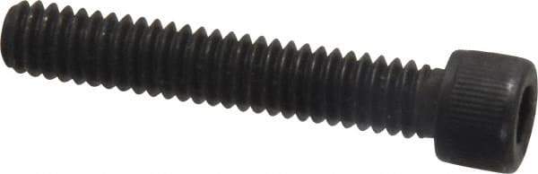 Value Collection - #12-24 UNC Hex Socket Drive, Socket Cap Screw - Alloy Steel, Black Oxide Finish, Fully Threaded, 1-1/4" Length Under Head - Eagle Tool & Supply