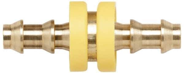 Coilhose Pneumatics - 1/2" ID Barbed Push On Splicer - Brass - Eagle Tool & Supply