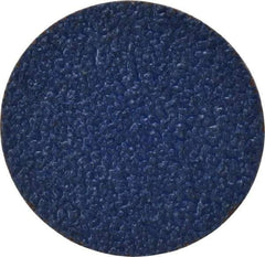 Norton - 3" Disc Diam, 24 Grit, Zirconia Alumina Quick Change Disc - Type R Attaching System, Coated, Blue, Very Coarse Grade, 20,000 RPM, R821 Series - Eagle Tool & Supply