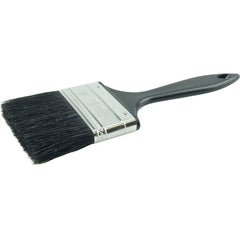 3″ Industrial Varnish Brush, Black China Bristle, 2-1/4″ Trim Length, Blue Plastic Sash - Eagle Tool & Supply