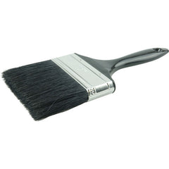 4″ Industrial Varnish Brush, Black China Bristle, 2-3/4″ Trim Length, Blue Plastic Sash - Eagle Tool & Supply