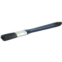 1″ Flat Sash Brush, Black China Bristle, 2″ Trim Length, Blue Foam Handle - Eagle Tool & Supply