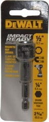 DeWALT - 1/2" Magnetic Nutsetter - 1/4" Hex Drive, 2-9/16" OAL - Eagle Tool & Supply