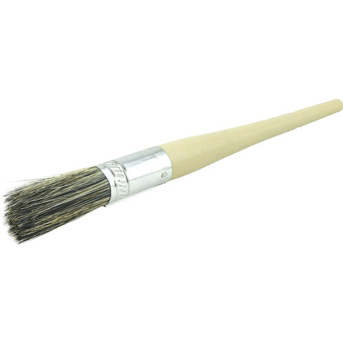 #4 11/16″ Round Sash Brush, Grey Bristle Fill, 2″ Trim Length, Plain Foam Handle - Eagle Tool & Supply