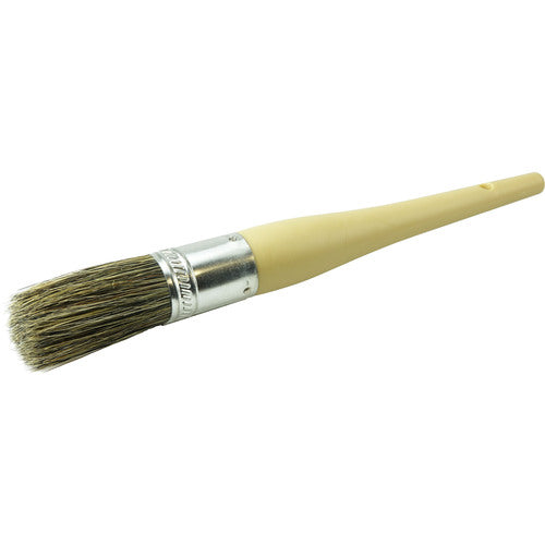 #10 1-1/16″ Round Sash Brush, Grey Bristle Fill, 2-1/4″ Trim Length, Plain Foam Handle - Eagle Tool & Supply