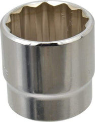 Blackhawk by Proto - 15/16", 3/8" Drive, Standard Hand Socket - 12 Points, 1-7/32" OAL, Chrome Finish - Eagle Tool & Supply