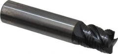 OSG - 1/2" Diam, Fine Pitch, 5/8" LOC, 4 Flute Solid Carbide 0.03" Corner Radius Roughing End Mill - TiAlN Finish, 2-1/2" OAL, 1/2" Shank Diam, Single End, Centercutting - Eagle Tool & Supply