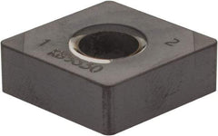 Kennametal - CNGA432 MT Grade KB5630 PCBN Turning Insert - AlTiN Finish, 80° Diamond, 1/2" Inscr Circle, 3/16" Thick, 1/32" Corner Radius - Eagle Tool & Supply