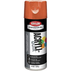 Krylon - Pumpkin Orange, Gloss, Aerosol Spray Paint - 15 to 20 Sq Ft per Can, 12 oz Container - Eagle Tool & Supply