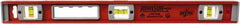 Johnson Level & Tool - Magnetic 24" Long 3 Vial I-Beam Level - Aluminum, Black, 2 Plumb & 1 Level Vials - Eagle Tool & Supply