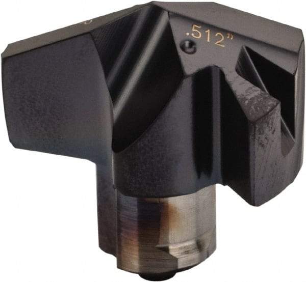 Iscar - Series ICP, 13mm Diam Grade IC908 140° Replaceable Drill Tip - Carbide, TiAlN Finish, 13 Seat Size - Eagle Tool & Supply