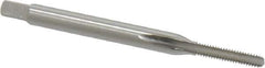 Cleveland - #2-56 UNC 2B 3 Flute Bright Finish High Speed Steel Straight Flute Standard Hand Tap - Bottoming, Right Hand Thread, 44.45mm OAL, 0.44" Thread Length, H2 Limit, Oversize - Eagle Tool & Supply