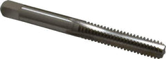 Cleveland - 1/4-20 UNC 4 Flute Bright Finish High Speed Steel Straight Flute Standard Hand Tap - Bottoming, Right Hand Thread, 63.5mm OAL, 25.4mm Thread Length, H2 Limit, Oversize - Eagle Tool & Supply