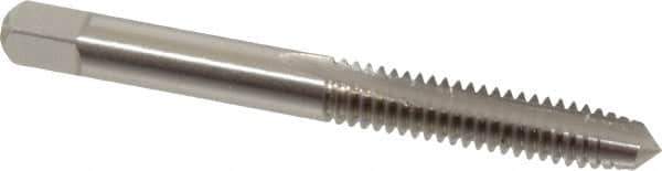 Cleveland - 1/4-20 UNC 3B 2 Flute Bright Finish High Speed Steel Straight Flute Standard Hand Tap - Plug, Right Hand Thread, 63.5mm OAL, 25.4mm Thread Length, H3 Limit, Oversize - Eagle Tool & Supply