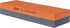 Norton - 6" Long x 2" Wide x 1" Thick, Aluminum Oxide Sharpening Stone - Rectangle, Medium, Fine Grade - Eagle Tool & Supply