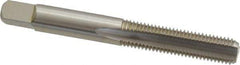 Cleveland - 5/16-24 UNF 3B 3 Flute Bright Finish High Speed Steel Straight Flute Standard Hand Tap - Bottoming, Right Hand Thread, 2.719" OAL, 0.69" Thread Length, H3 Limit, Oversize - Eagle Tool & Supply