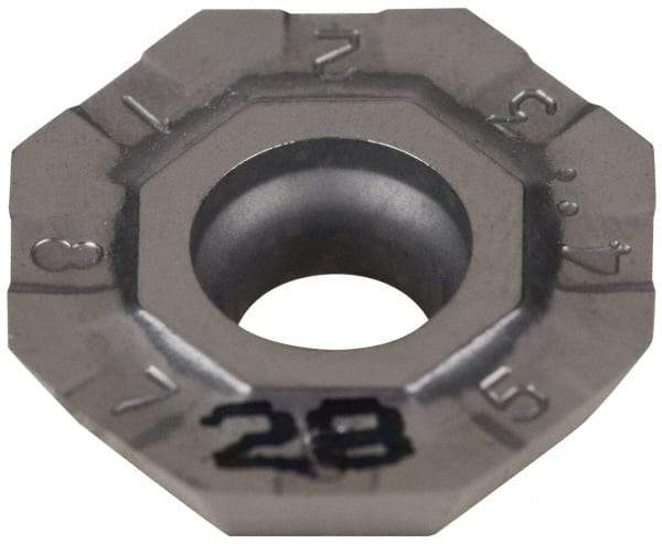 Iscar - OFCR07T3 P Grade IC28 Carbide Milling Insert - Uncoated, 0.1791" Thick, 0.7008" Inscribed Circle, 0.6mm Corner Radius - Eagle Tool & Supply