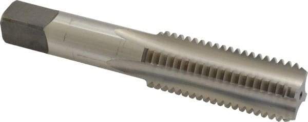 Cleveland - 7/8-9 UNC 3B 4 Flute Bright Finish High Speed Steel Straight Flute Standard Hand Tap - Bottoming, Right Hand Thread, 4.688" OAL, 2.22" Thread Length, H4 Limit, Oversize - Eagle Tool & Supply