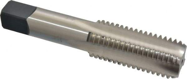 Cleveland - 1-1/8 - 7 UNC 3B 4 Flute Bright Finish High Speed Steel Straight Flute Standard Hand Tap - Bottoming, Right Hand Thread, 5.438" OAL, 2.56" Thread Length, H4 Limit, Oversize - Eagle Tool & Supply