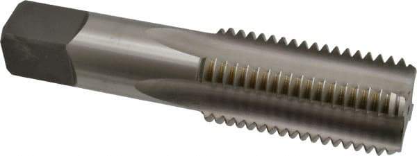 Cleveland - 1-1/2 - 6 UNC 3B 4 Flute Bright Finish High Speed Steel Straight Flute Standard Hand Tap - Bottoming, Right Hand Thread, 6-3/8" OAL, 76.2mm Thread Length, H4 Limit, Oversize - Eagle Tool & Supply