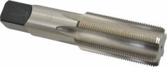 Cleveland - 1-1/2 - 12 UNF 3B 6 Flute Bright Finish High Speed Steel Straight Flute Standard Hand Tap - Bottoming, Right Hand Thread, 6-3/8" OAL, 76.2mm Thread Length, H4 Limit, Oversize - Eagle Tool & Supply