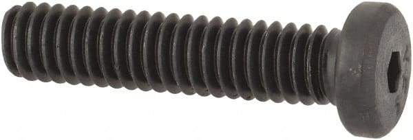 Value Collection - #8-32 UNC Hex Socket Drive, Low Socket Cap Screw - Alloy Steel, Black Oxide Finish, Fully Threaded, 3/4" Length Under Head - Eagle Tool & Supply