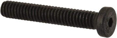 Made in USA - #8-32 UNC Hex Socket Drive, Low Socket Cap Screw - Grade 4037 Alloy Steel, Black Oxide Finish, Fully Threaded, 5/8" Length Under Head - Eagle Tool & Supply