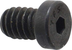 Value Collection - 1/4-20 UNC Hex Socket Drive, Low Socket Cap Screw - Alloy Steel, Black Oxide Finish, Fully Threaded, 3/8" Length Under Head - Eagle Tool & Supply