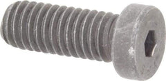 Value Collection - 3/8-16 UNC Hex Socket Drive, Low Socket Cap Screw - Alloy Steel, Black Oxide Finish, Fully Threaded, 1" Length Under Head - Eagle Tool & Supply